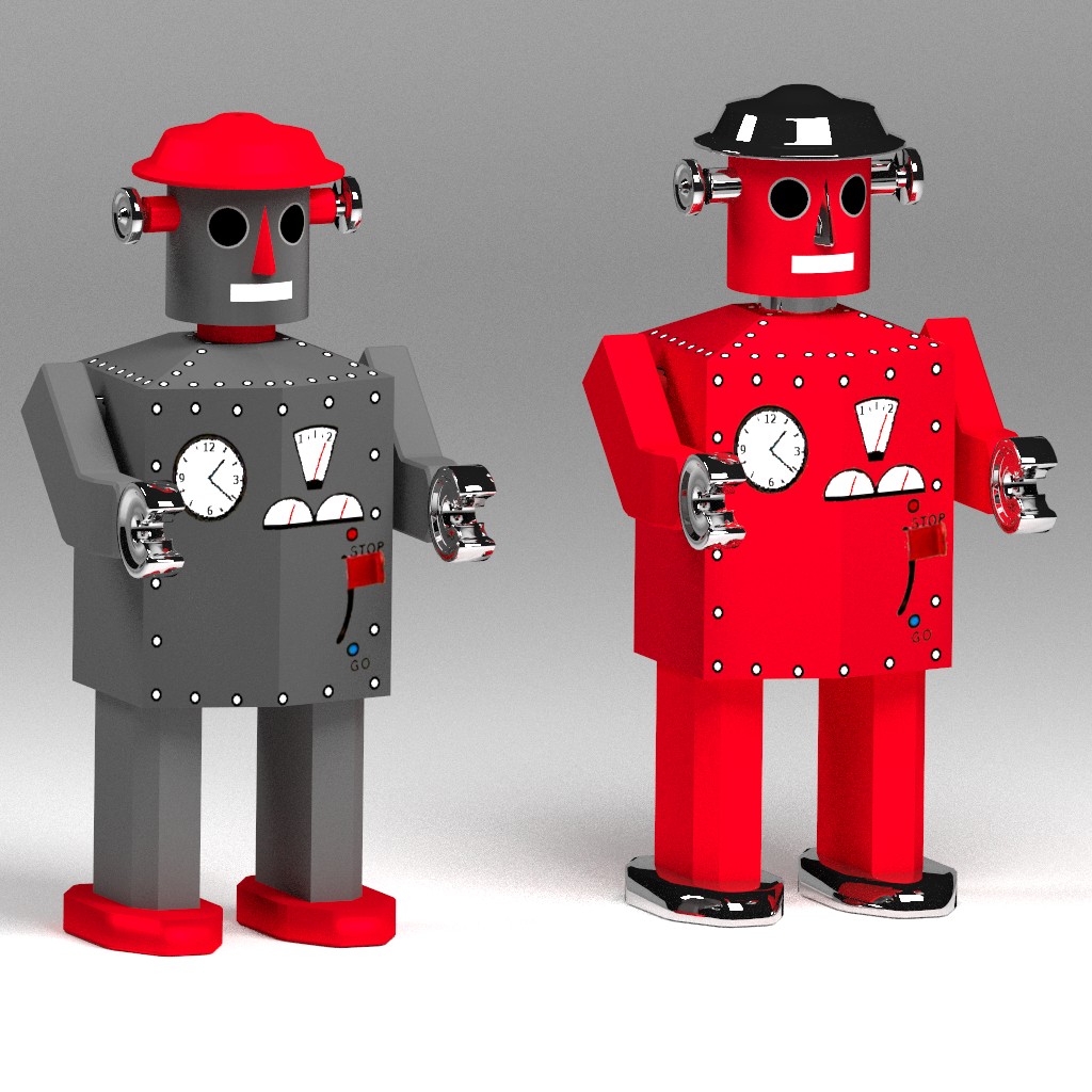 Atomic Robot Man Tin Toy preview image 1